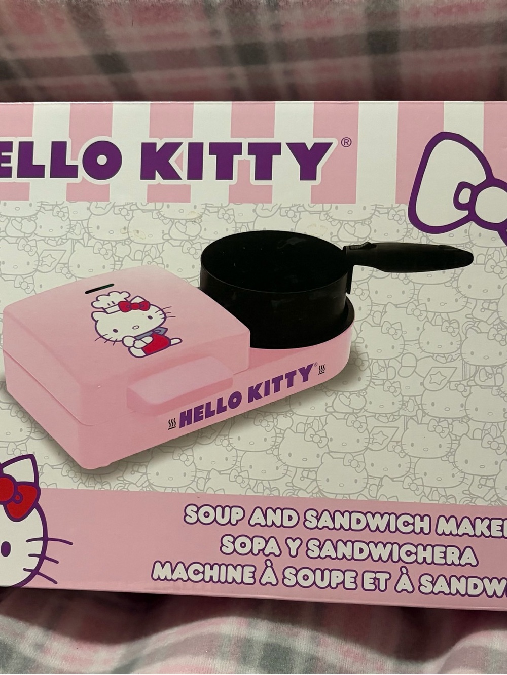 Hello Kitty Pink & Black Sandwich Maker